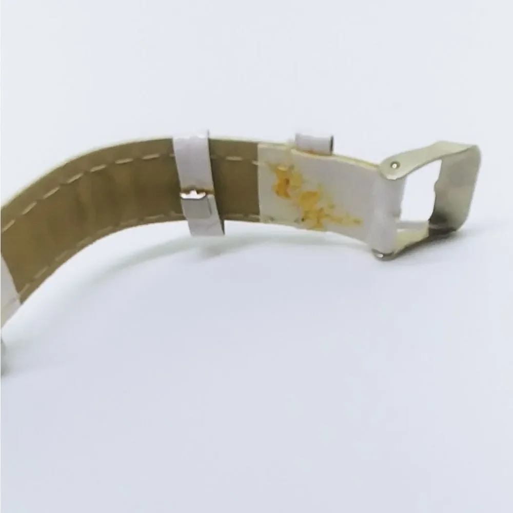 STRADA Austrian Crystal Watch Faux Leather Band